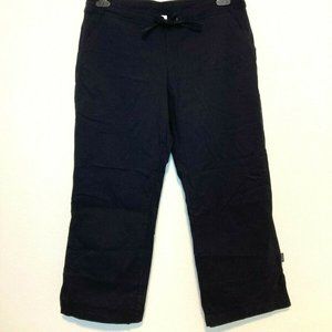 PrAna Capri Pants Yoga Breathe Black Hiking ATHLEISURE Wear